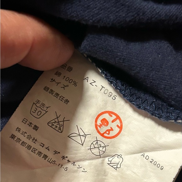 Comme des Garcons Play Double Heart T Shirt Unisex Medium XL Made In Japan - Picture 7 of 8